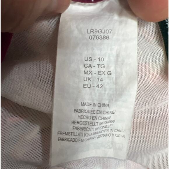 Lauren Ralph Lauren Womens High Cut Multicolor One Piece Bathing Suit Size 10 - Picture 8 of 9